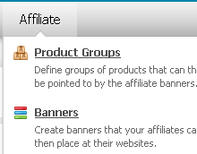 CS-Cart Administration panel - Affiliate functionality